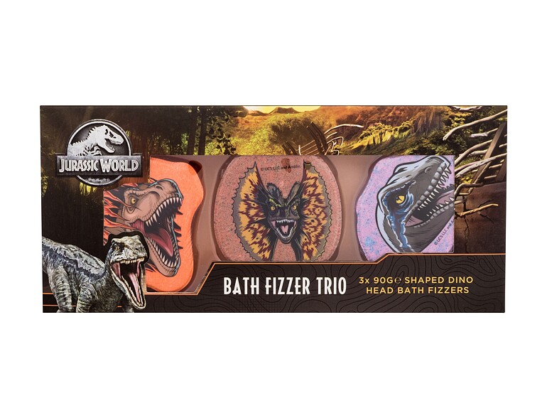 Badebombe Universal Jurassic World Bath Fizzer Trio 90 g Beschädigte Schachtel Sets