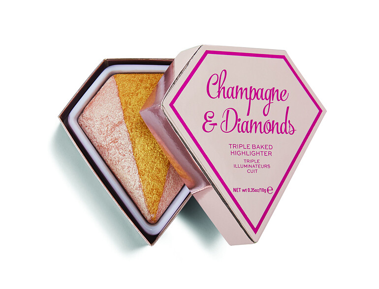 Illuminateur Makeup Revolution London I Heart Makeup Triple Baked Highlighter 10 g Champagne & Diamo