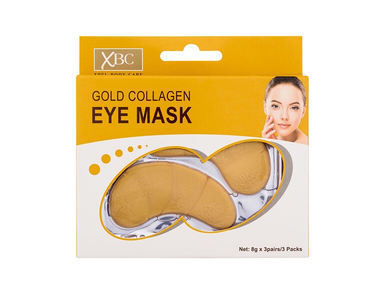 Augenmaske Xpel Gold Collagen Eye Mask 3 St. Beschädigte Schachtel