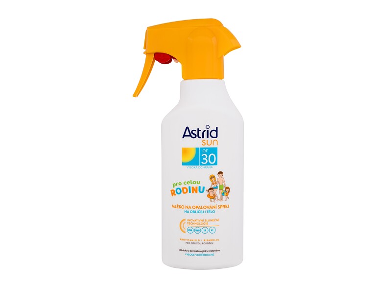 Soin solaire corps Astrid Sun Family Milk Spray SPF30 270 ml