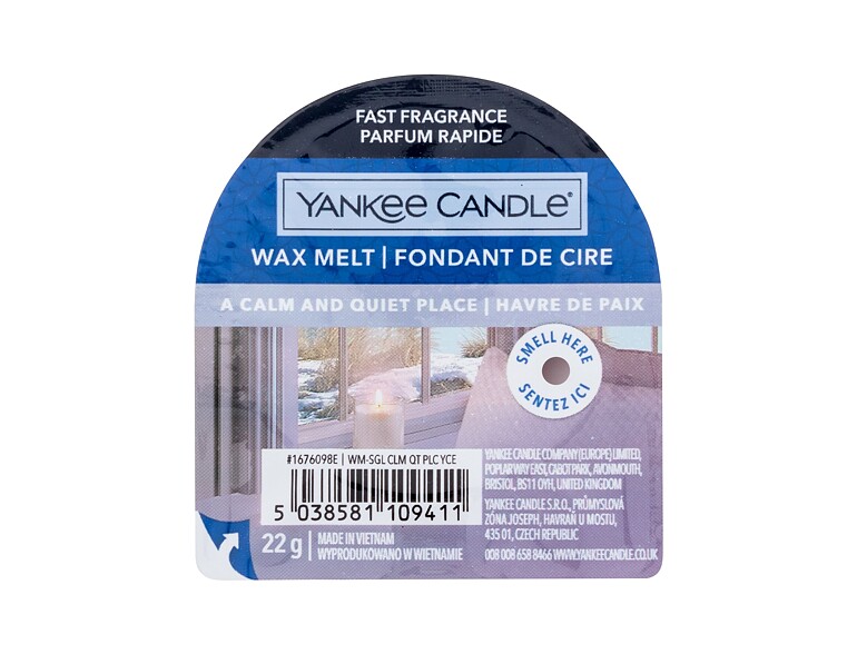 Cera profumata Yankee Candle A Calm & Quiet Place 22 g confezione danneggiata