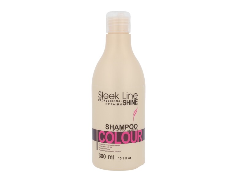 Shampoo Stapiz Sleek Line Colour 300 ml Beschädigtes Flakon