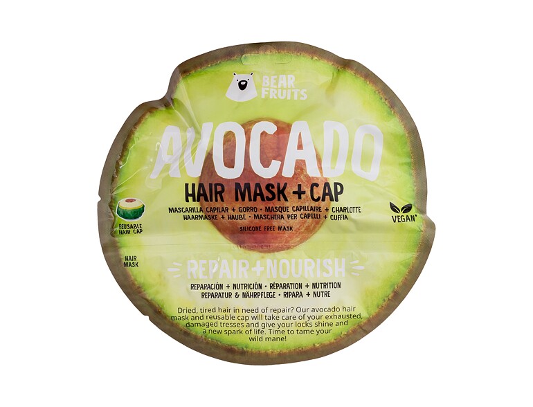 Haarmaske Bear Fruits Avocado Hair Mask + Cap 20 ml
