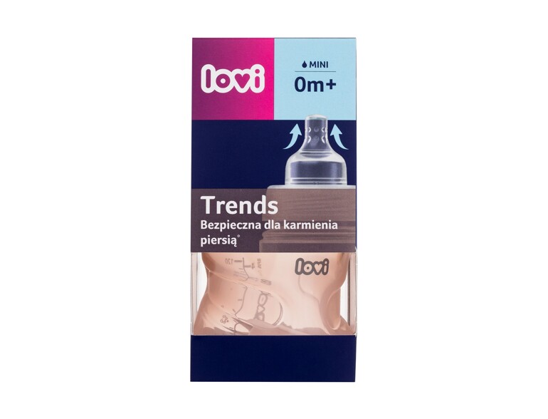 Biberon LOVI Trends Bottle 0m+ Pink 120 ml