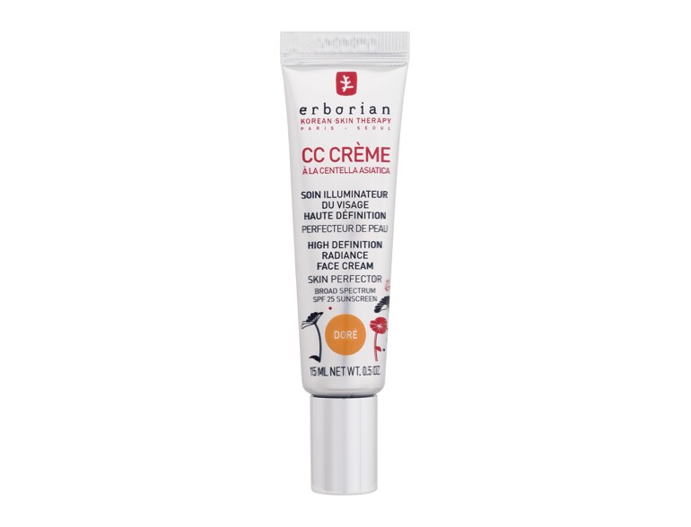 CC Creme Erborian CC Crème High Definition Radiance Face Cream 15 ml Doré