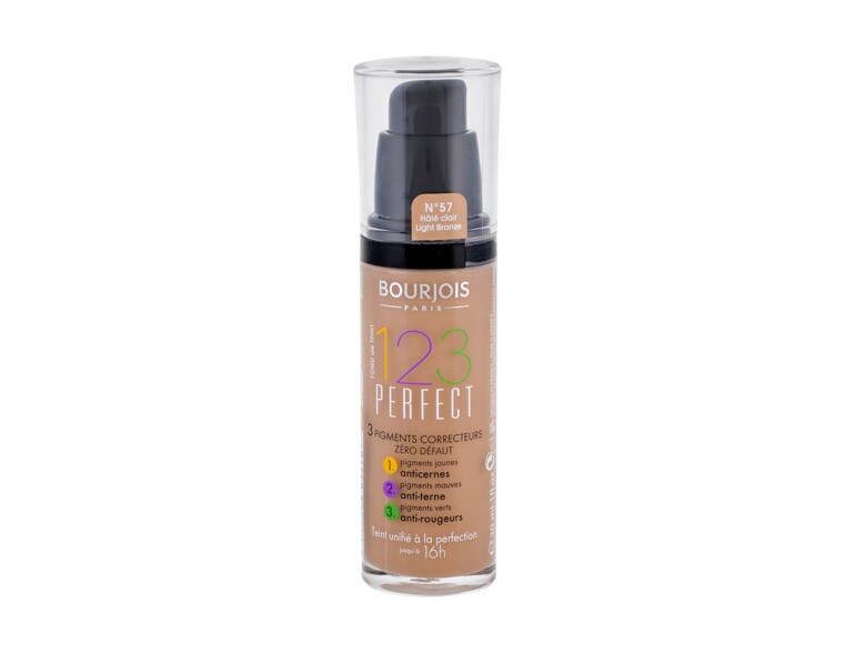 Foundation BOURJOIS Paris 123 Perfect 30 ml 57 Light Bronze Beschädigtes Flakon