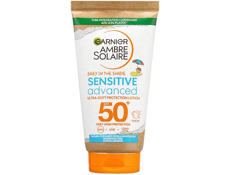 Protezione solare corpo Garnier Ambre Solaire Kids Sensitive Advanced Baby In The Shade SPF50+ 50 ml