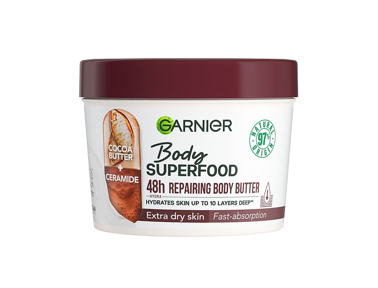 Körperbutter Garnier Body Superfood 48h Repairing Butter Cocoa + Ceramide 380 ml