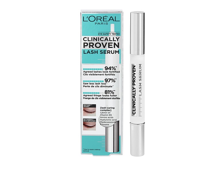 Wimpern- und Augenbrauenpflege L'Oréal Paris Clinically Proven Lash Serum 1,9 ml