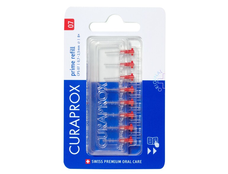 Zwischenraumzahnbürste Curaprox CPS 07 Prime Refill 0,7 - 2,5 mm 8 St.