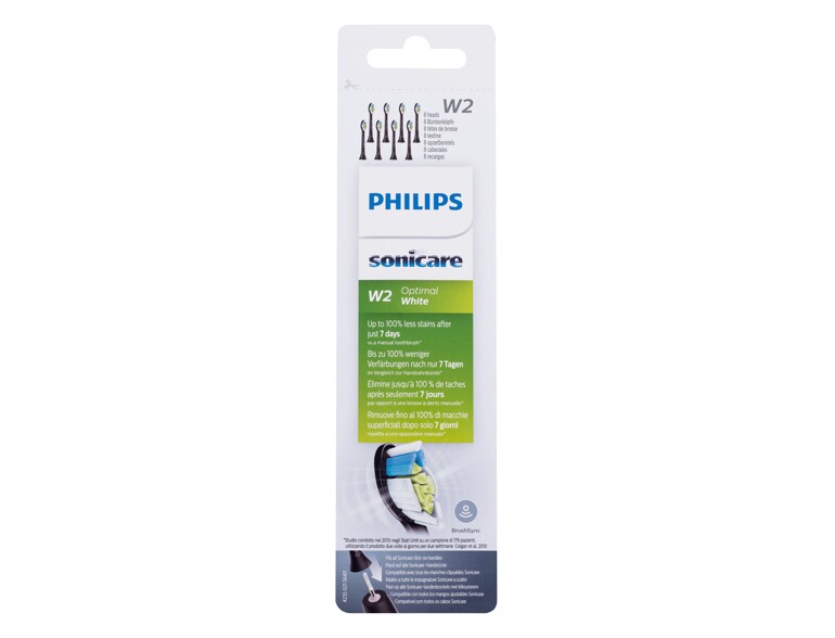 Zahnbürstenkopf Philips Sonicare Optimal White W2 HX6068/13 Black 8 St.