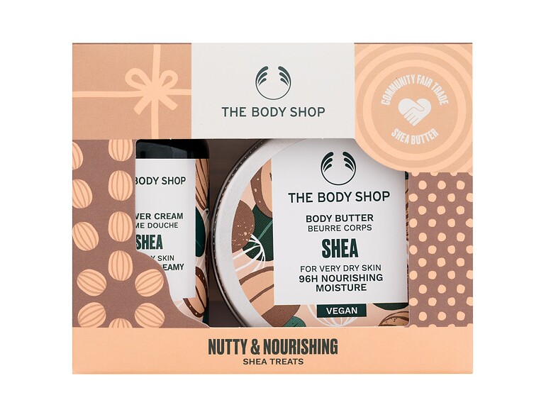 Duschcreme The Body Shop Shea Nutty & Nourishing 60 ml Beschädigte Schachtel Sets