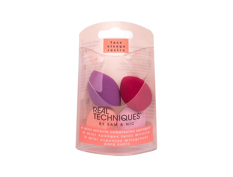 Applikator Real Techniques Miracle Complexion Sponge Mini 4 St. Beschädigte Verpackung