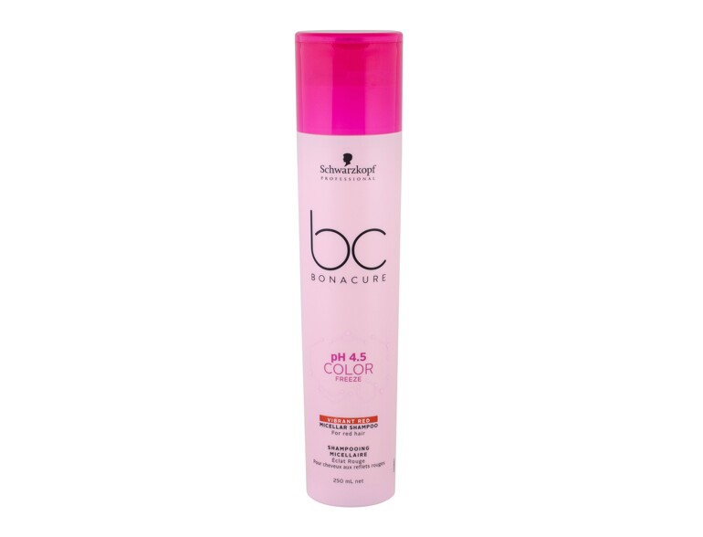 Shampoo Schwarzkopf Professional BC Bonacure pH 4.5 Color Freeze Vibrant Red 250 ml flacone danneggi