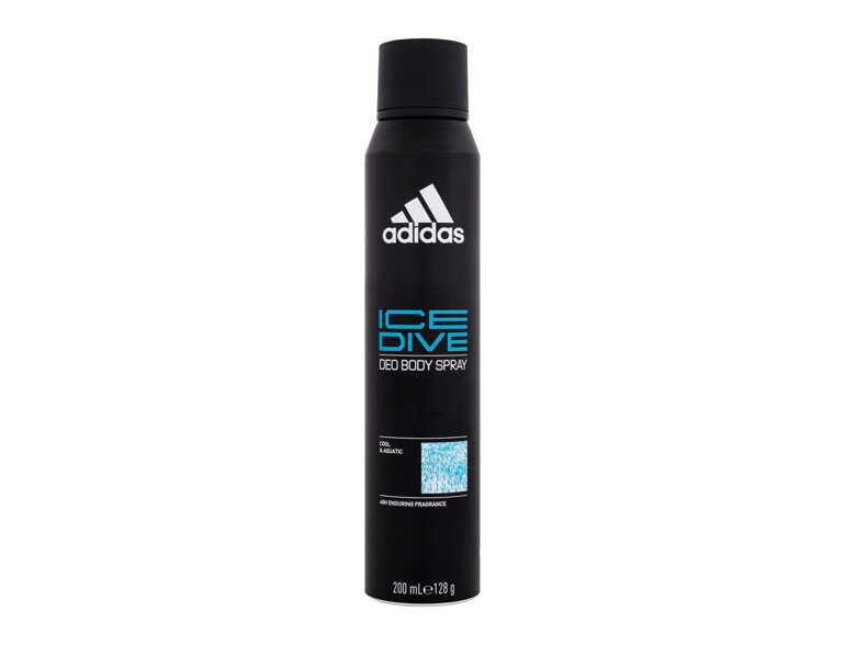 Deodorant Adidas Ice Dive Deo Body Spray 48H 200 ml Beschädigtes Flakon