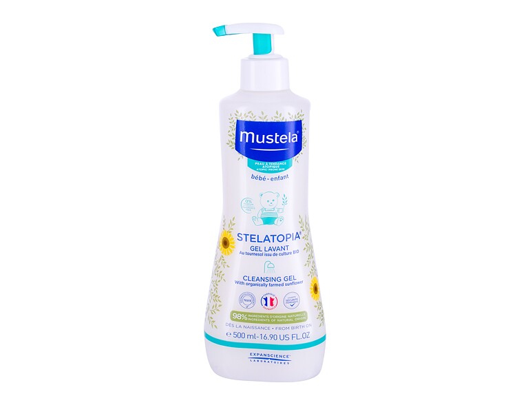 Doccia gel Mustela Bébé Gentle Cleansing Gel Hair and Body 500 ml flacone danneggiato
