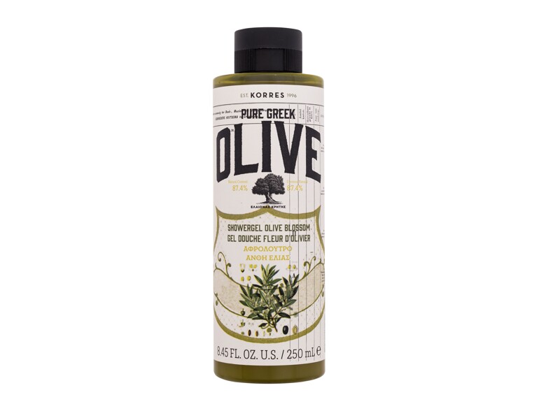 Gel douche Korres Pure Greek Olive Shower Gel Olive Blossom 250 ml