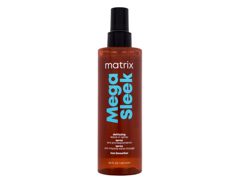 Hitzeschutz Matrix Mega Sleek Iron Smoother Defrizzing Leave-In Spray 250 ml Beschädigtes Flakon