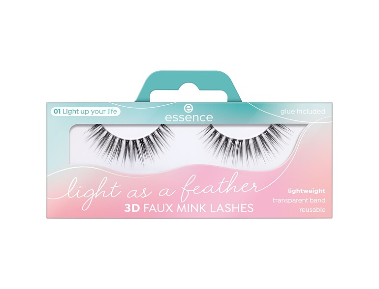Ciglia finte Essence Light As A Feather 3D Faux Mink 01 Light Up Your Life 1 St.