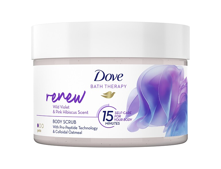 Körperpeeling Dove Bath Therapy Renew Body Scrub 295 ml