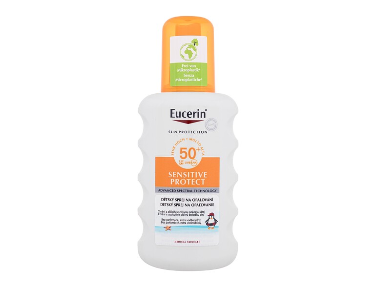 Protezione solare corpo Eucerin Sun Kids Sensitive Protect Sun Spray SPF50+ 200 ml