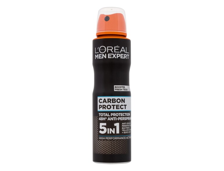 Antiperspirant L'Oréal Paris Men Expert Carbon Protect 5in1 150 ml Beschädigtes Flakon