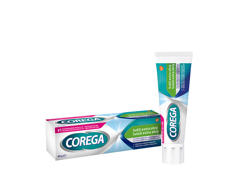 Crème fixative pour prothèses dentaires Corega Fresh Extra Strong 40 g