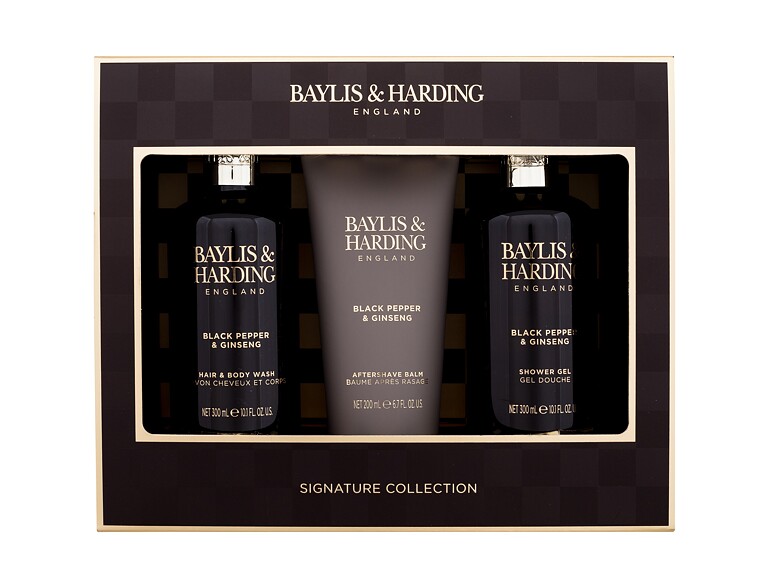 Duschgel Baylis & Harding For Him Black Pepper & Ginseng Signature Collection 300 ml Beschädigte Schachtel Sets
