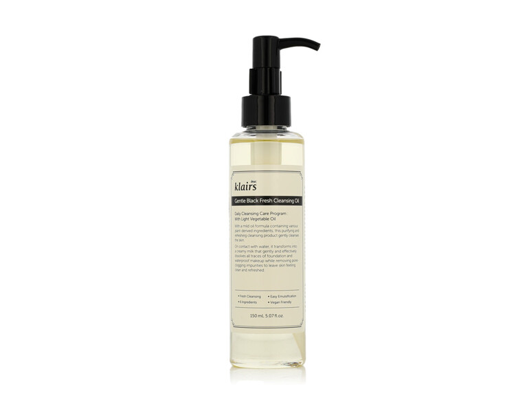Gesichtsreinigung  Dear, Klairs Gentle Black Fresh Cleansing Oil 150 ml