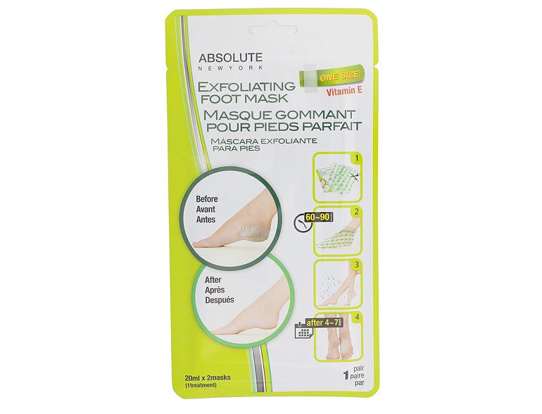Masque pieds Absolute New York Exfoliating Foot Mask 2x20 ml