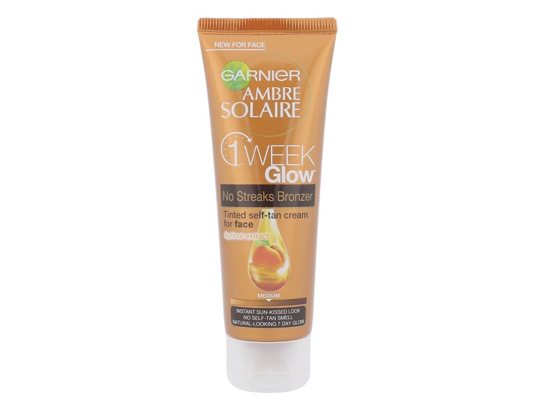 Autobronzant  Garnier Ambre Solaire One Week Glow Self-Tan 50 ml Medium boîte endommagée