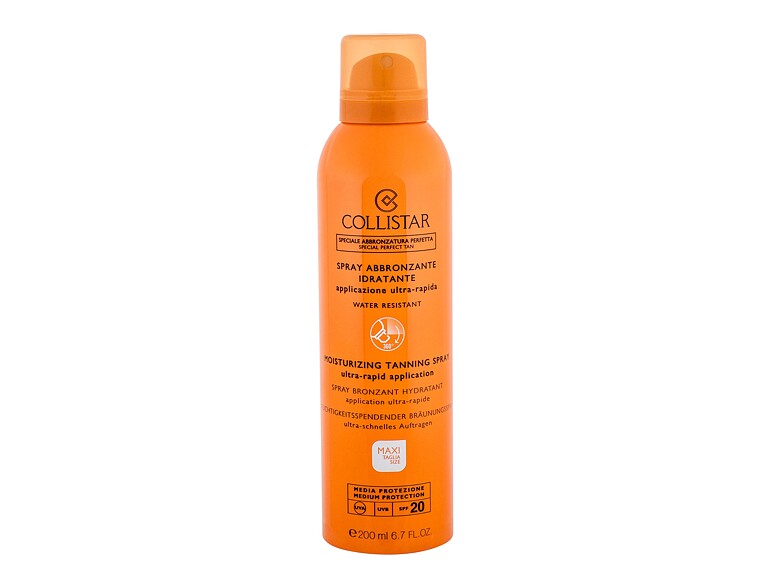 Protezione solare corpo Collistar Special Perfect Tan Moisturizing Tanning Spray SPF20 200 ml