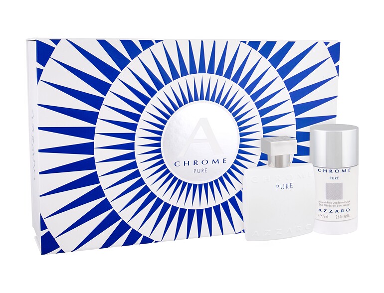 Eau de Toilette Azzaro Chrome Pure 50 ml Sets