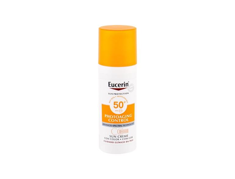 Sonnenschutz fürs Gesicht Eucerin Sun Protection Photoaging Control CC Cream SPF50+ 50 ml Medium