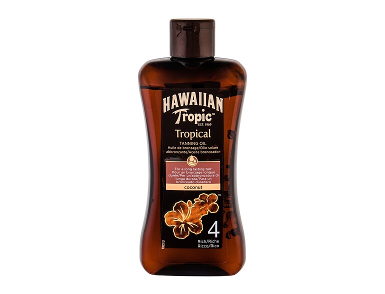 Soin après-soleil Hawaiian Tropic Tropical Tanning Oil SPF4 200 ml