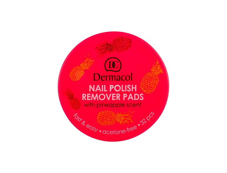 Solvente per unghie Dermacol Nail Polish Remover Pads 32 St.