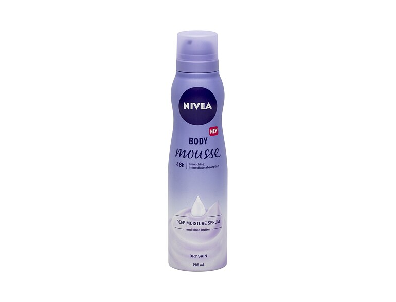 Körperlotion Nivea Body Mousse Shea Butter 48h 200 ml