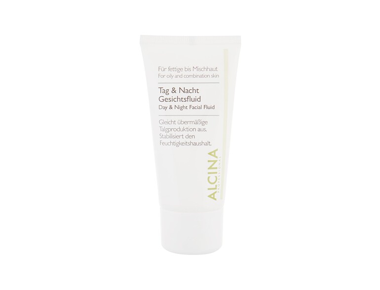 Tagescreme ALCINA For Oily Skin Day & Night Facial Fluid 50 ml Beschädigte Schachtel