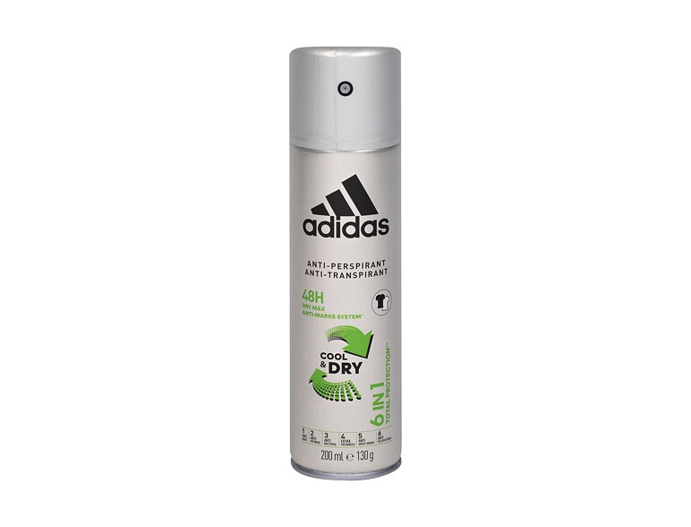 Antiperspirant Adidas 6in1 Cool & Dry 48h 200 ml