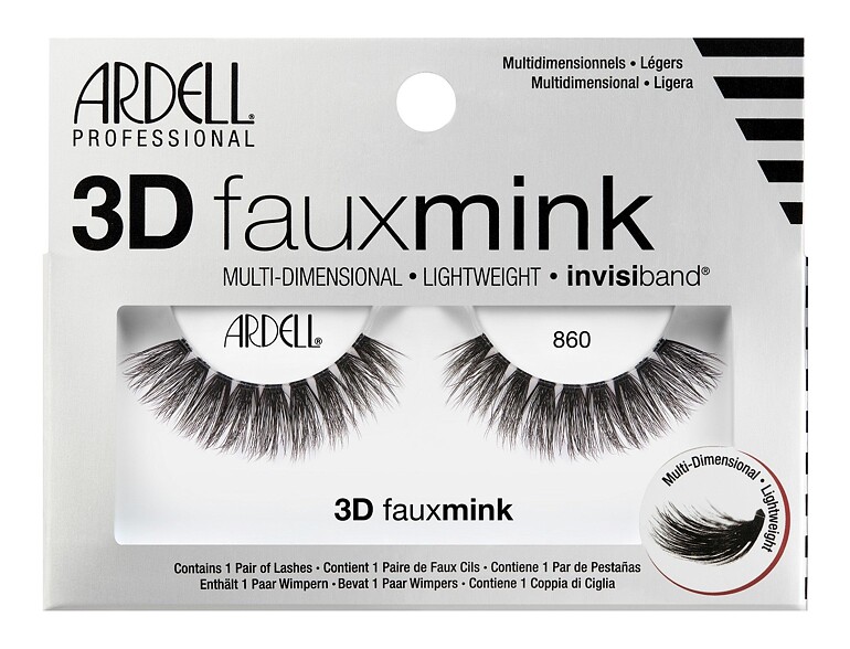 Falsche Wimpern Ardell 3D Faux Mink 860 1 St. Black