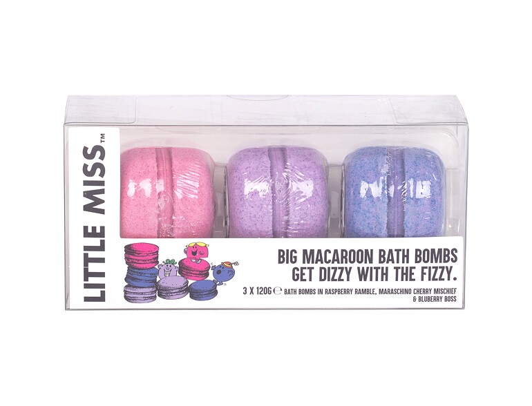 Badeschaum Little Miss Little Miss  Big Macroon Bath Bombs 360 g Beschädigte Schachtel