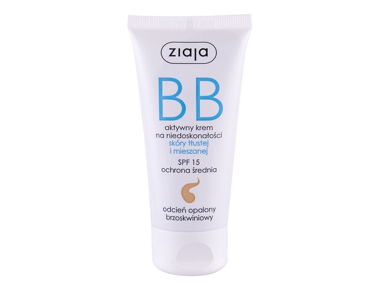 BB cream Ziaja BB Cream Oily and Mixed Skin SPF15 50 ml Dark