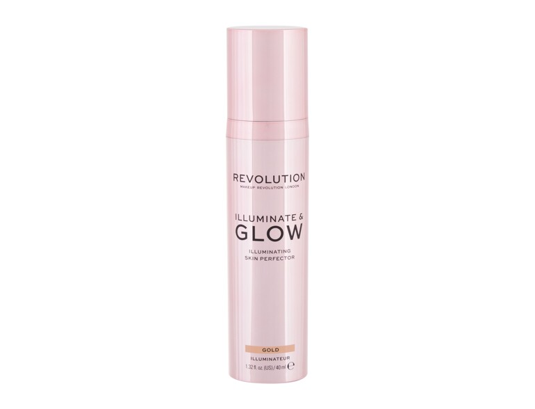 Highlighter Makeup Revolution London Glow & Illuminate 40 ml Gold