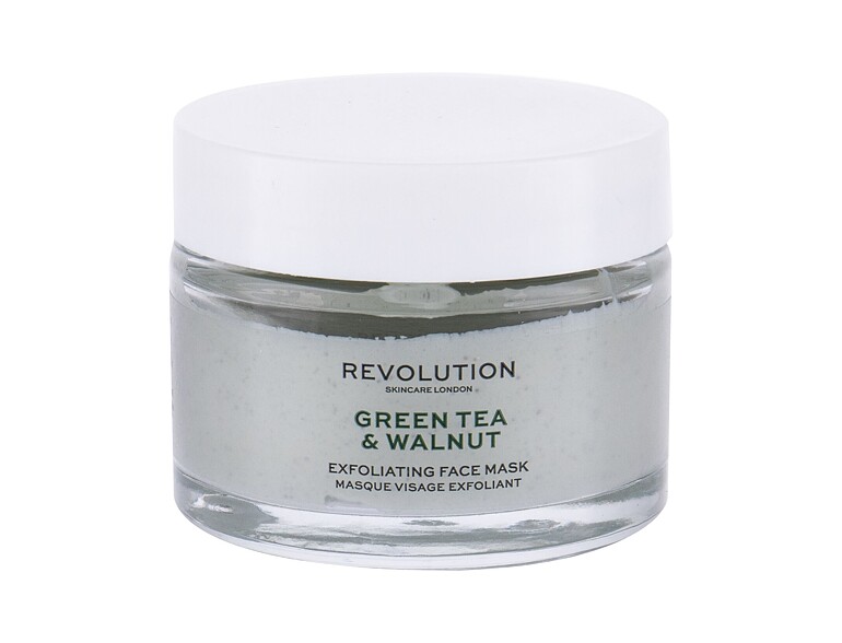 Maschera per il viso Revolution Skincare Green Tea & Walnut 50 ml scatola danneggiata