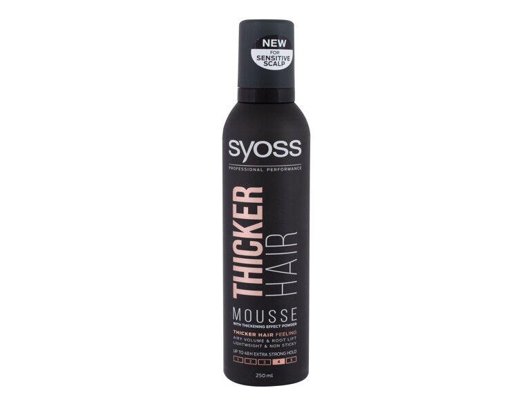 Spray et mousse Syoss Thicker Hair 250 ml flacon endommagé