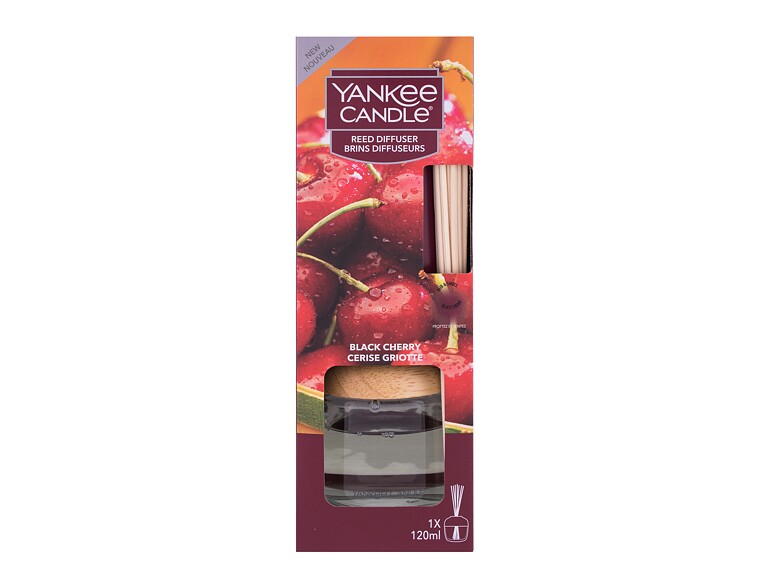 Spray d'intérieur et diffuseur Yankee Candle Black Cherry 120 ml boîte endommagée