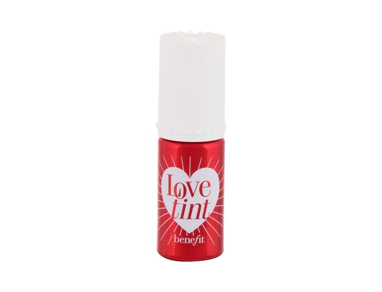 Lippenstift Benefit Lovetint Fiery-Red Tinted Lip & Cheek Stain 6 ml Beschädigte Schachtel