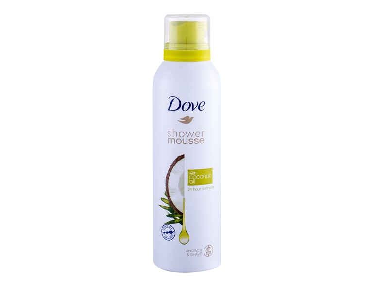 Mousse de douche Dove Shower Mousse Coconut Oil 200 ml flacon endommagé
