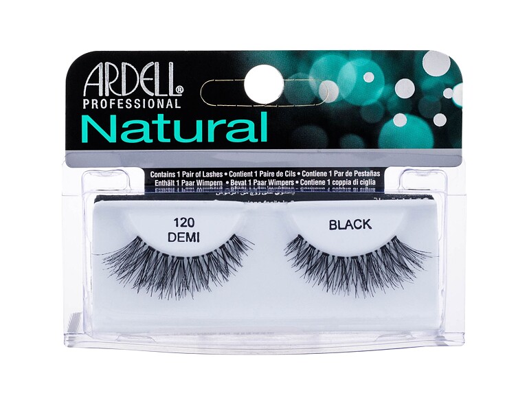 Falsche Wimpern Ardell Natural Demi 120 1 St. Black Beschädigte Schachtel