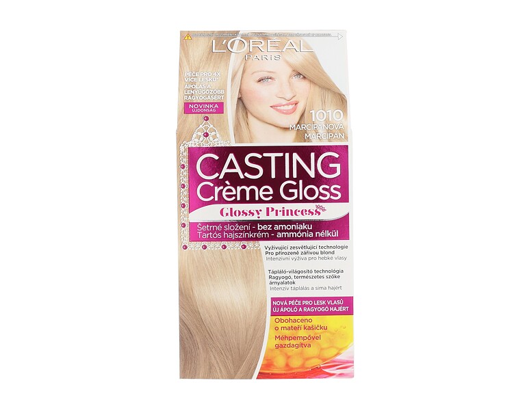 Haarfarbe L'Oréal Paris Casting Creme Gloss Glossy Princess 48 ml 1010 Light Iced Blonde Beschädigte Schachtel